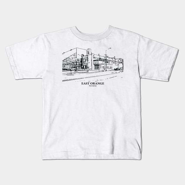 East Orange - New Jersey Kids T-Shirt by Lakeric